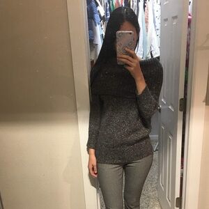 Joie Charcoal Off-the-Shoulder Sweater